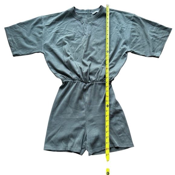 Zara sage green biker short jumper size L - Picture 6 of 8